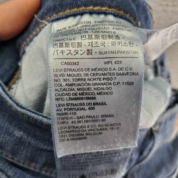 Levis Jeans Womens 29 Blue 725 High Rise Bootcut Stretch Denim Casual Fit - Picture 7 of 16